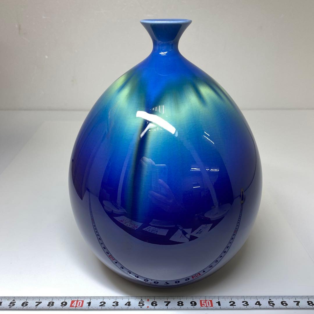 三代徳田八十吉 金銘 燿彩壺 共箱 チヒコル 東さ7-0327☆2F - メルカリ