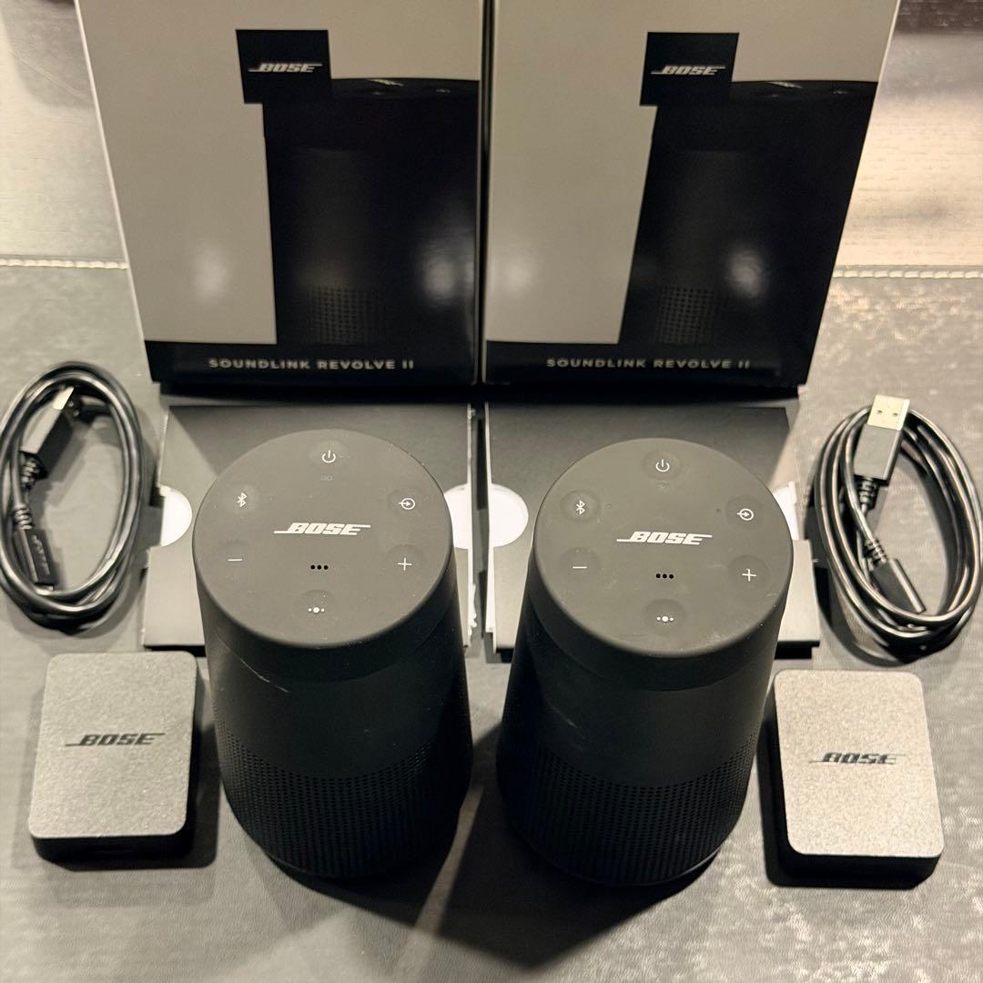 Bose SoundLink Revolve II ブラック 2台セット Amazon.com: Bose SoundLink Revolve+ (Series II) Portable Bluetooth