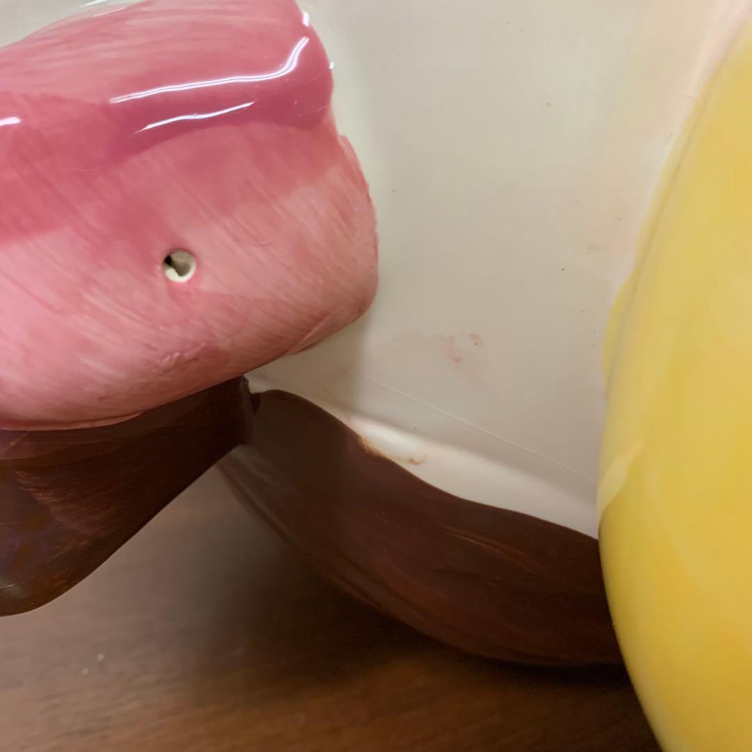 ➀希少 不二家 ペコちゃん ジャンボ 特大 陶器製置物 お座り 限定品