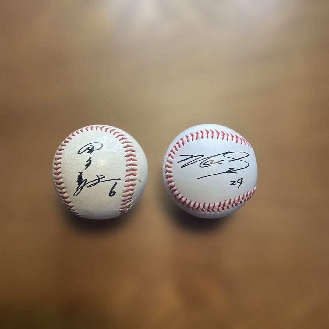 サインボール/ ORIX BlueWave ①田口壮 ②マック鈴木 2個組 - メルカリ