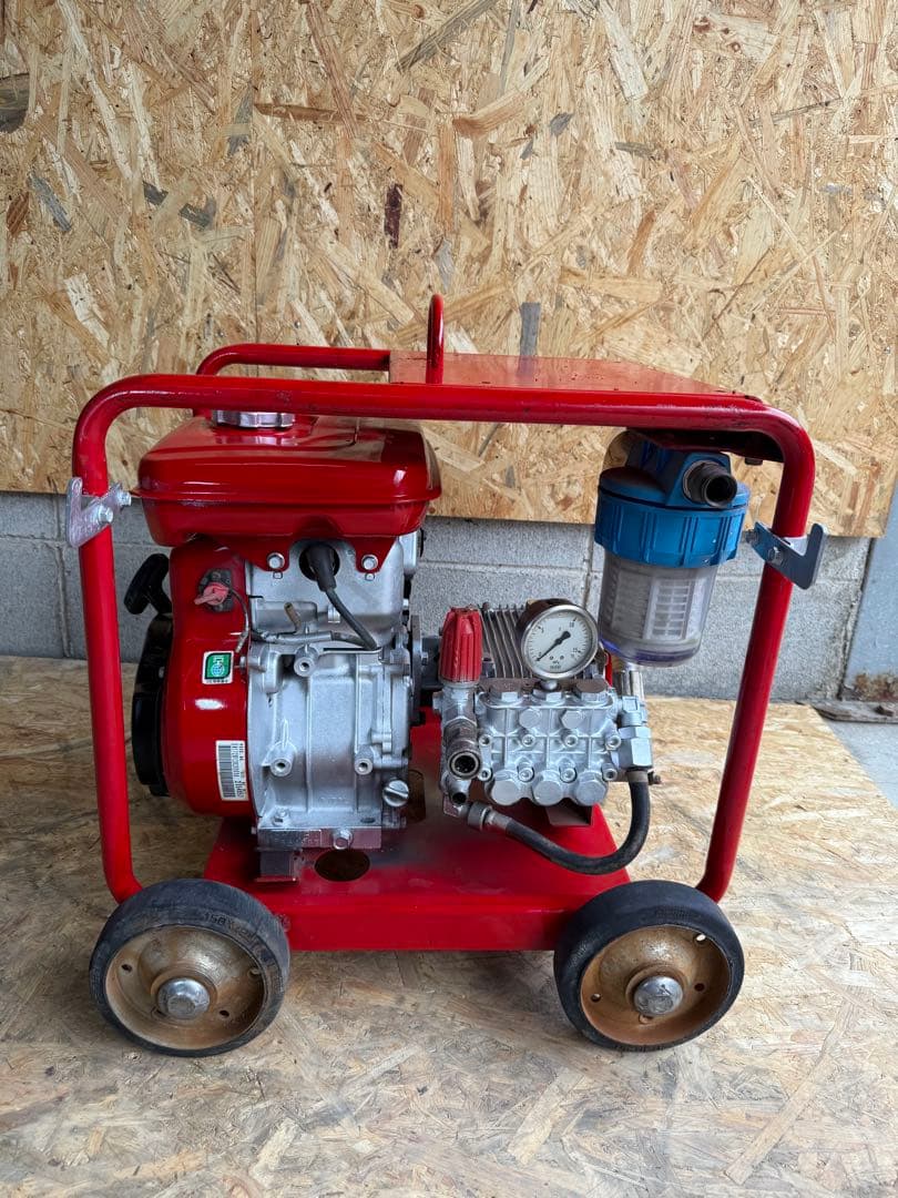 スーパー工業 高圧洗浄機 エンジンジェットポンプガンカチッとフル