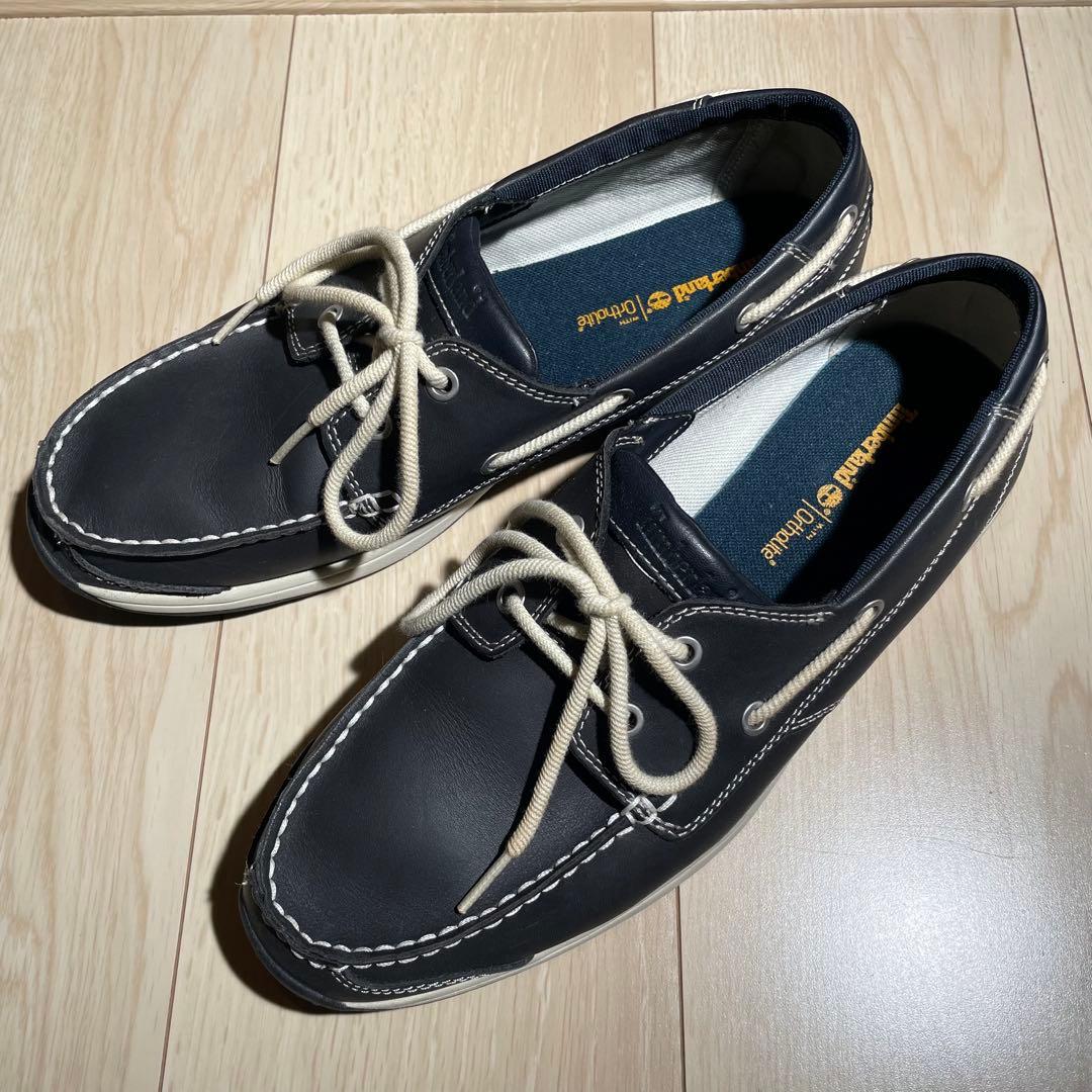 Timberlandデッキシューズ ネイビー 27.0cm - メルカリ