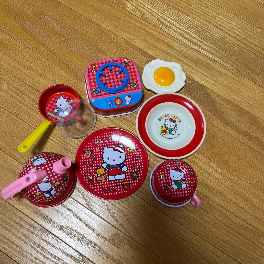 レア／平成レトロ／ハローキティ レトロおままごとセット／1990年代