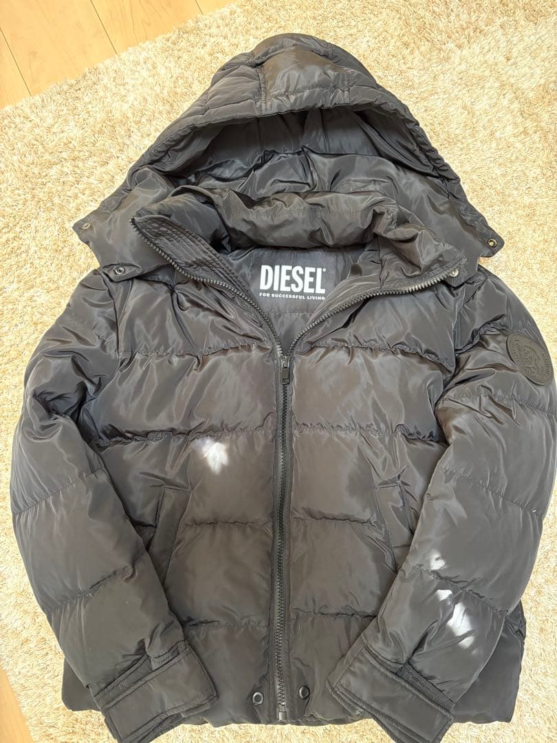 DIESEL ダウンジャケット ONLY THE BRAVE ブラック L - メルカリ