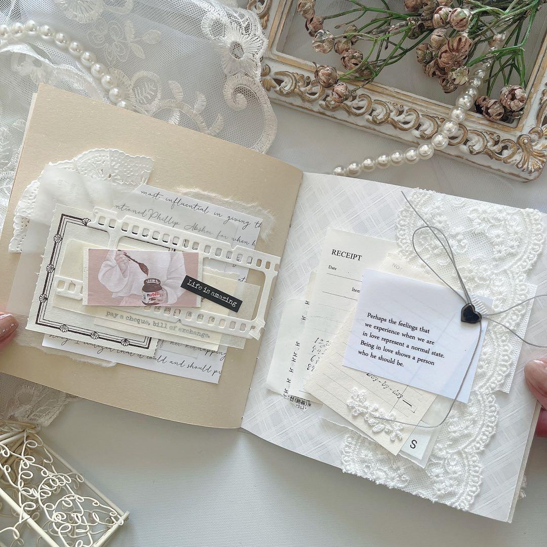 collagenote 18page コラージュ 和紙 journal