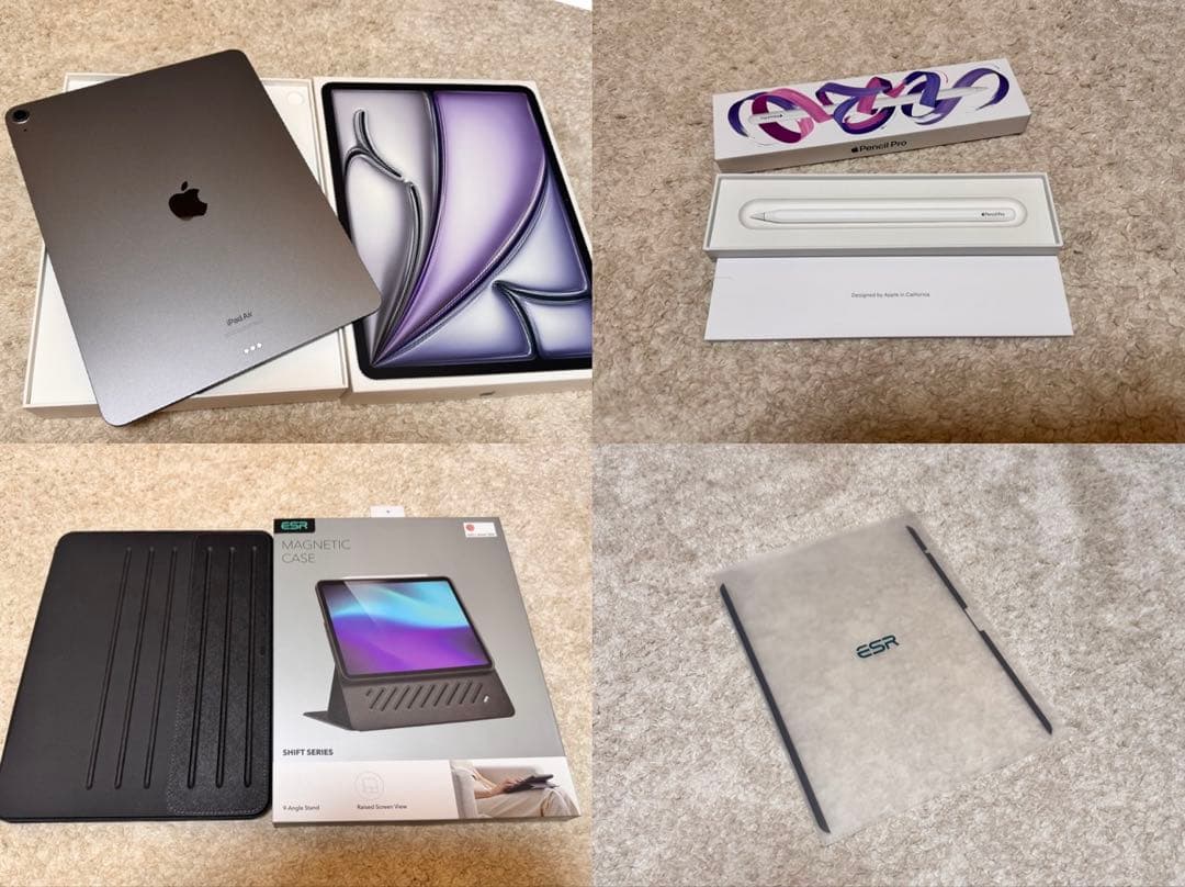 Apple iPad Air (M2) 13インチ 128GB+ペンシル+ケース Amazon.co.jp: ESR iPad Air 13インチ ケース (2025/2024、M3/M2) 専用