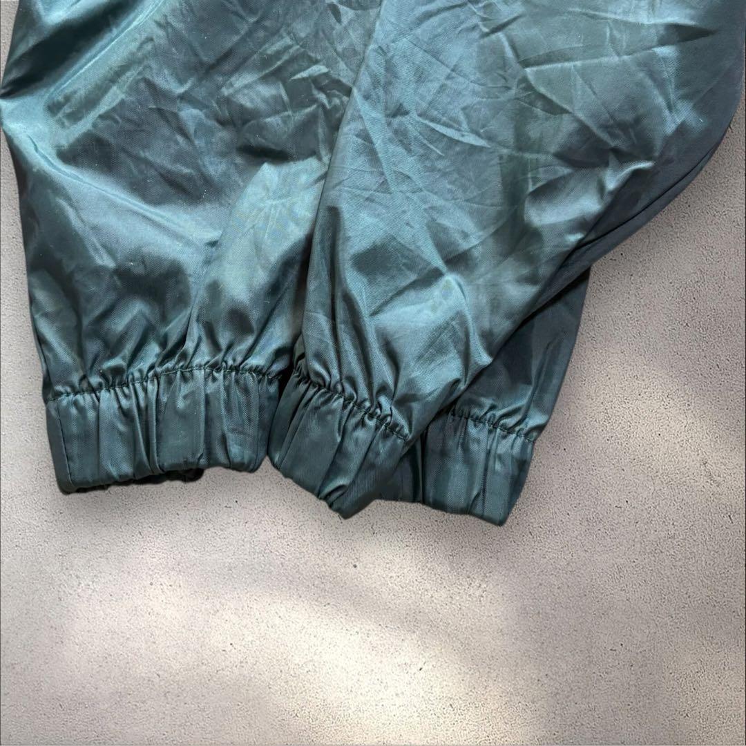 N71】90s JANSPORTナイロンアノラックパーカーバーガンディ×深緑