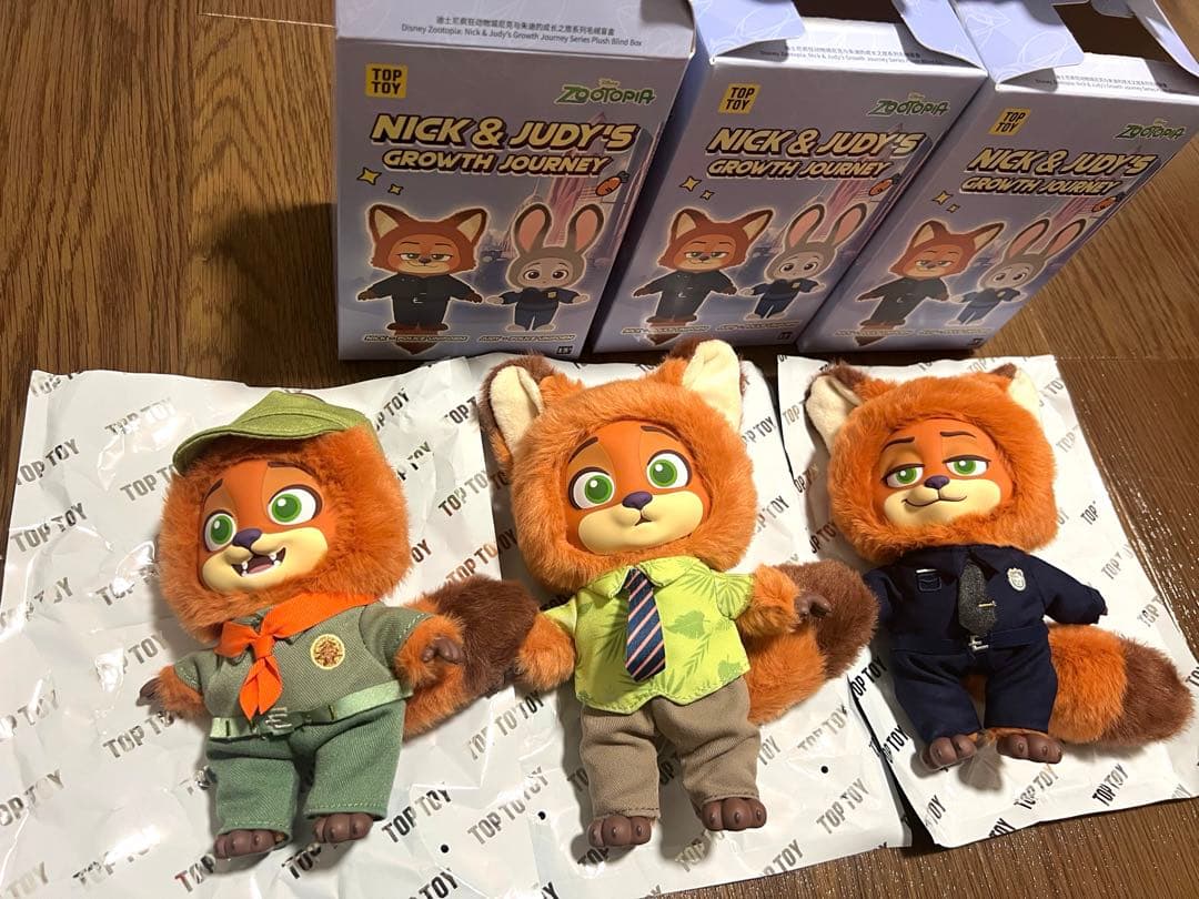 TOPTOY ズートピア ぬいぐるみ ニック3点セット - メルカリ