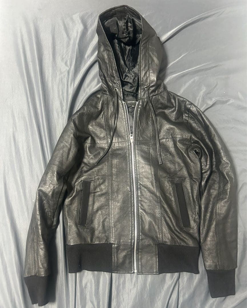 archive leather jacket foodie y2k lgb - メルカリ