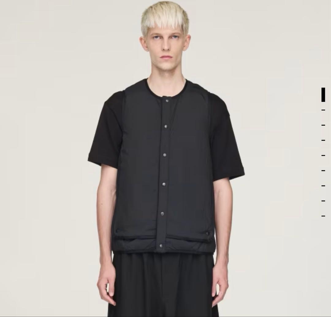 Y-3 LINER VEST メンズ ブラック　インナーダウン Y-3 Men's Liner Vest in Black Y-3