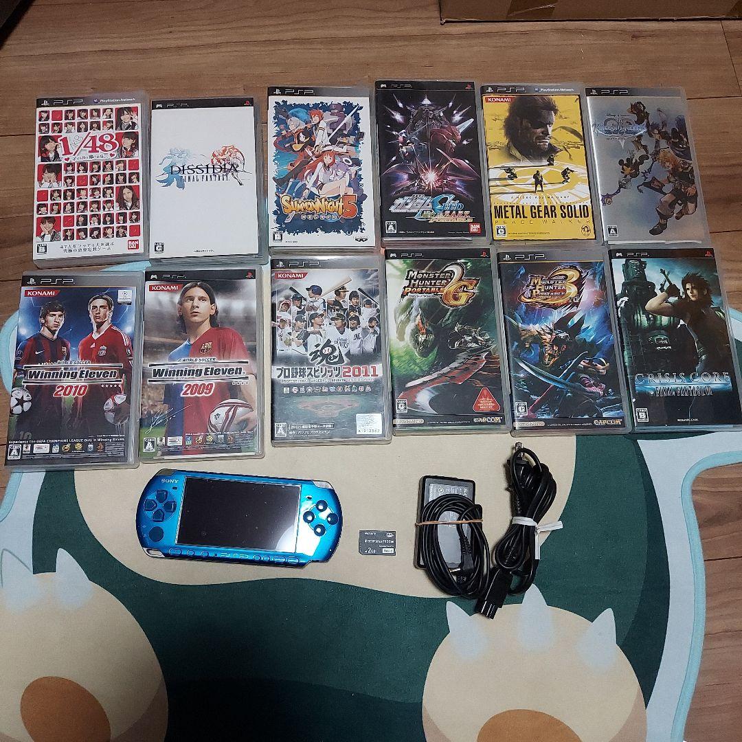 すぐ遊べる】PSP-3000本体 + ソフト12本、充電器、メモリー付き - メルカリ