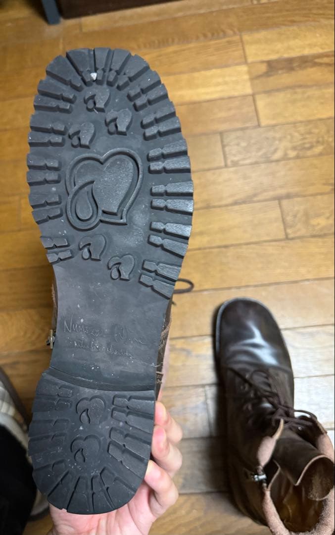 自*い様 08aw NUMBER (N)INE ワークブーツ サイズ9 - メルカリ