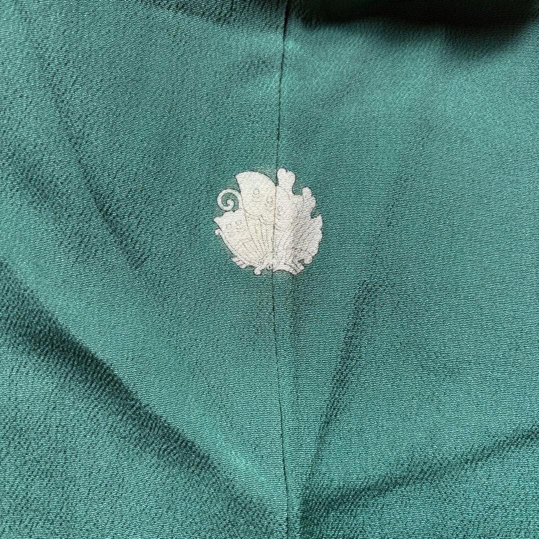 アンティーク裾模様色留袖 孔雀に梅着物正絹着用 - メルカリ