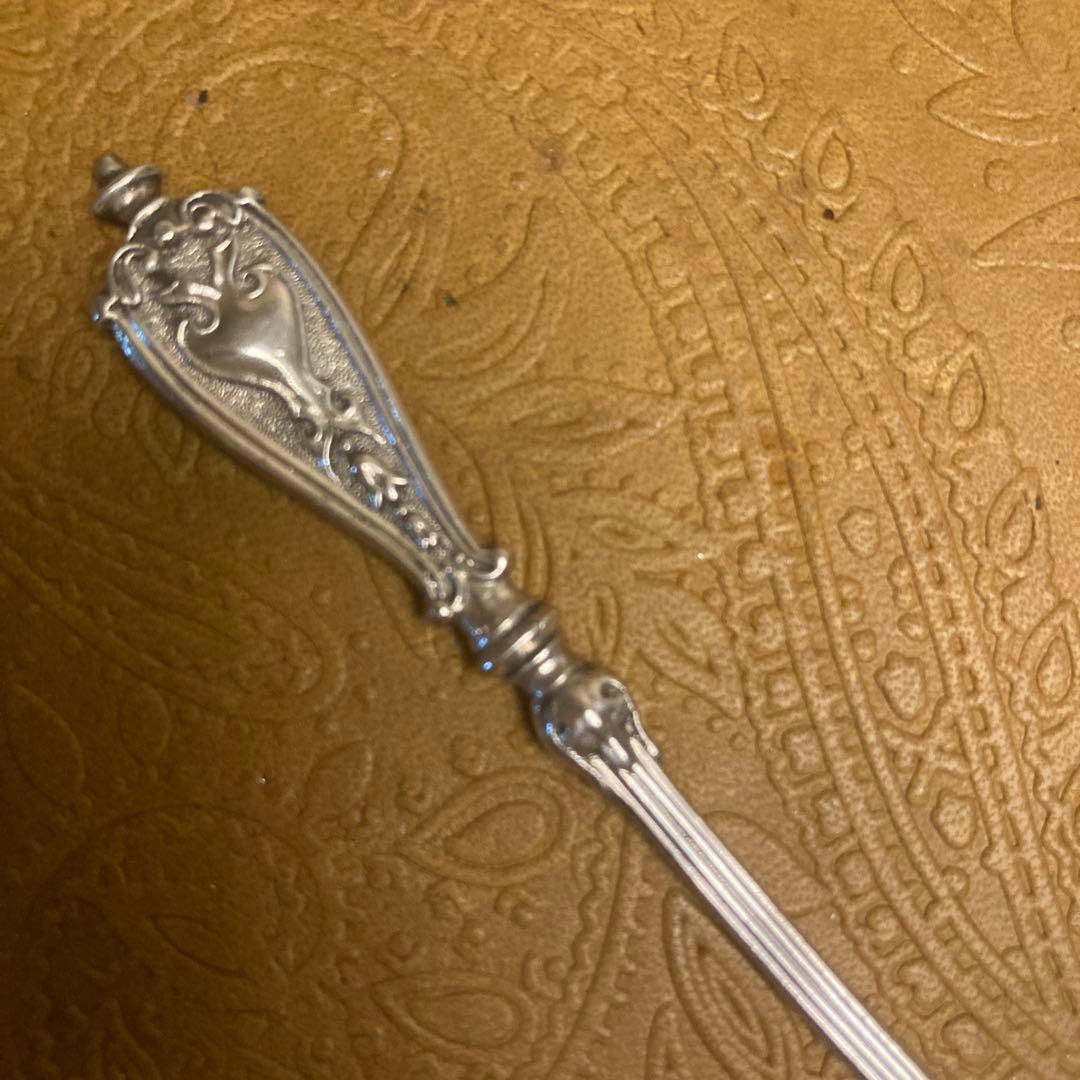 純銀/約41g】ドイツ ティースプーン/12cm【マスカロン】