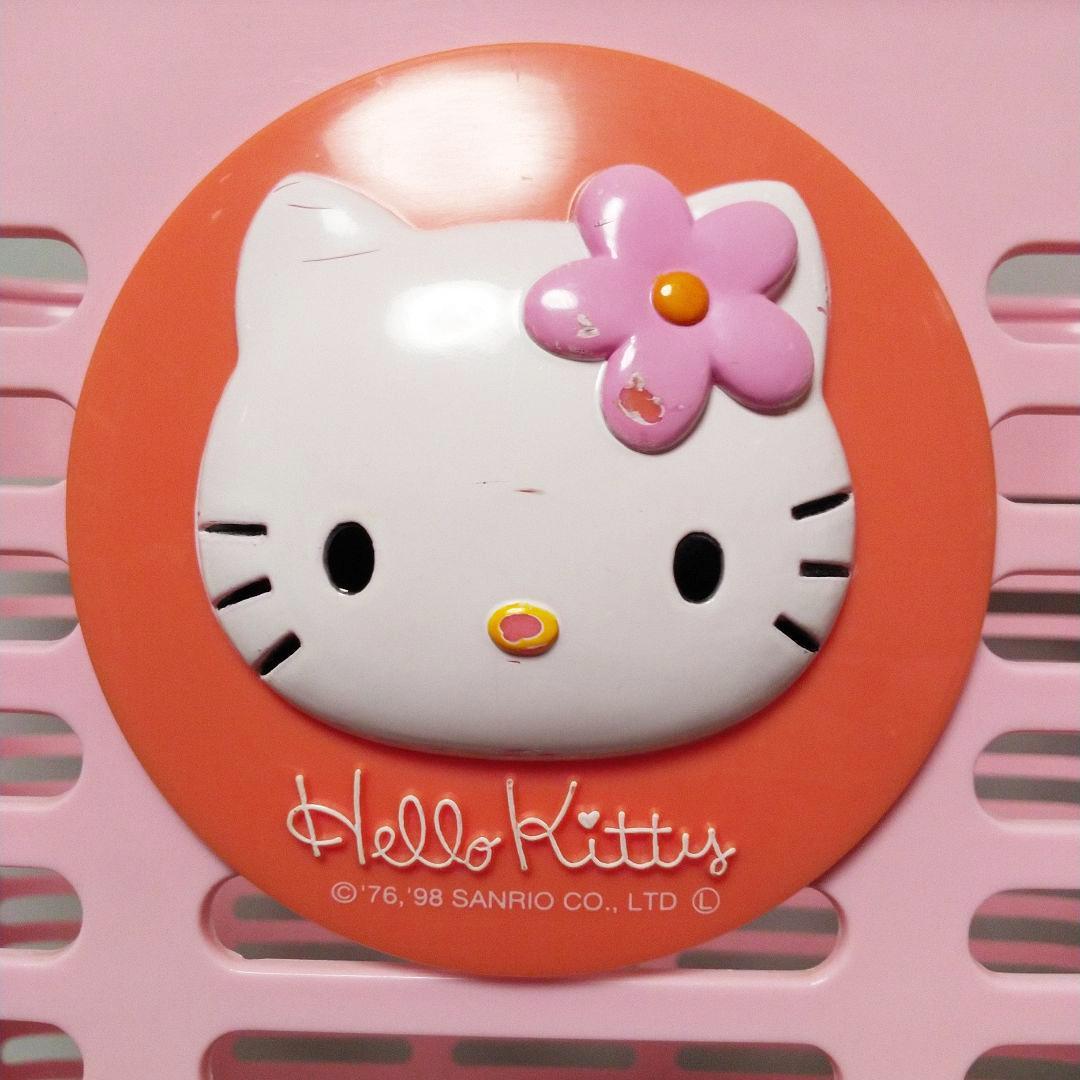 レア ハローキティ ランドリーバスケット 洗濯かご 収納 1998当時物