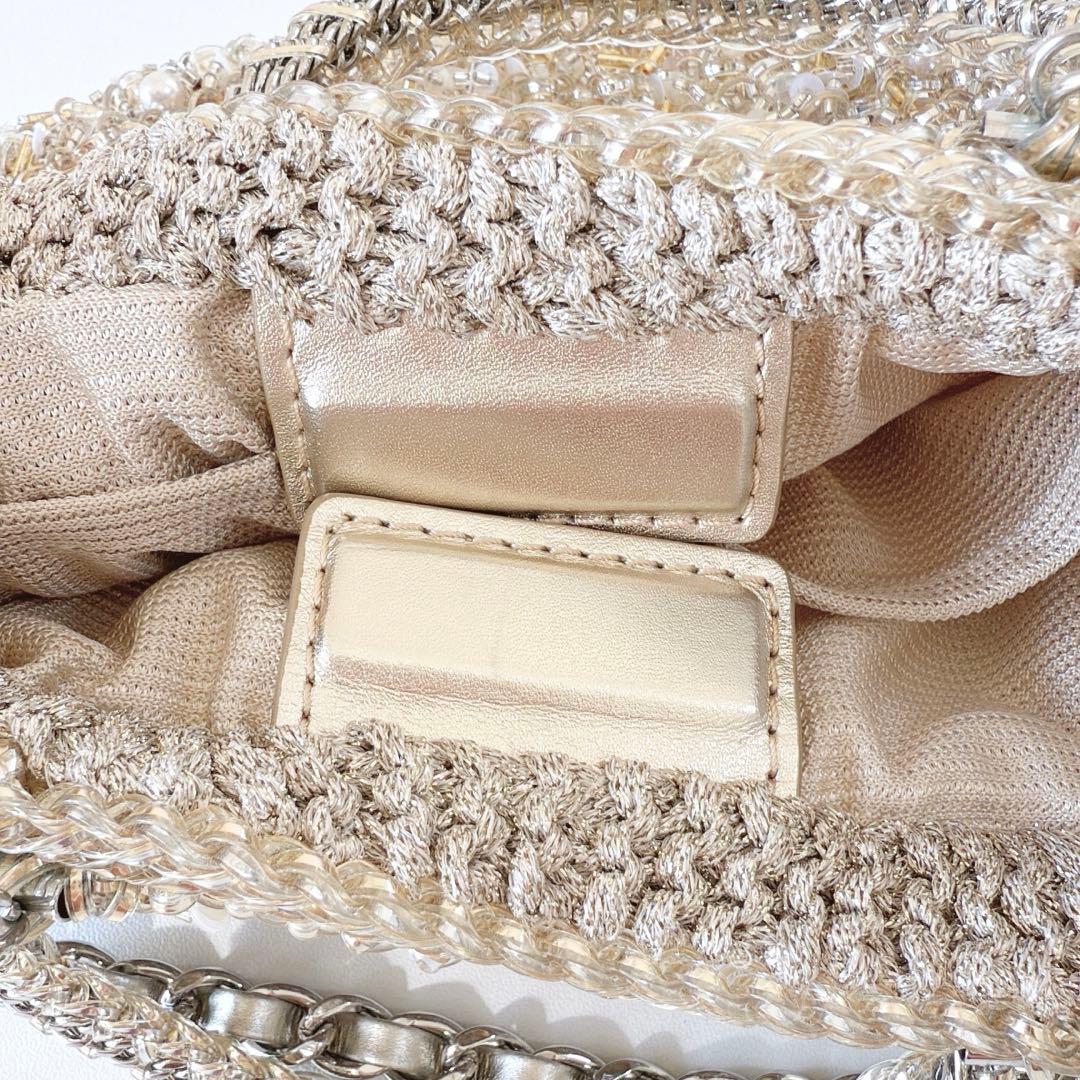 アンテプリマ ペルラグリッター 3wayハンドショルダーバッグ シルバー