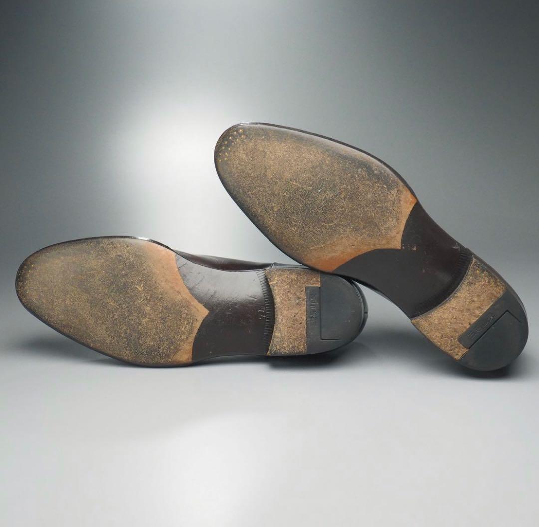 三陽山長 勘三郎 スキンステッチ Uチップ エプロンダービー - メルカリ