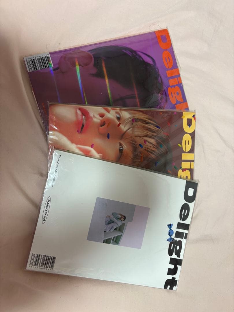 EXO Baekhyun Delight 3枚セット EXO Baekhyun 2nd Mini Album Delight Official Photocard Photo Card