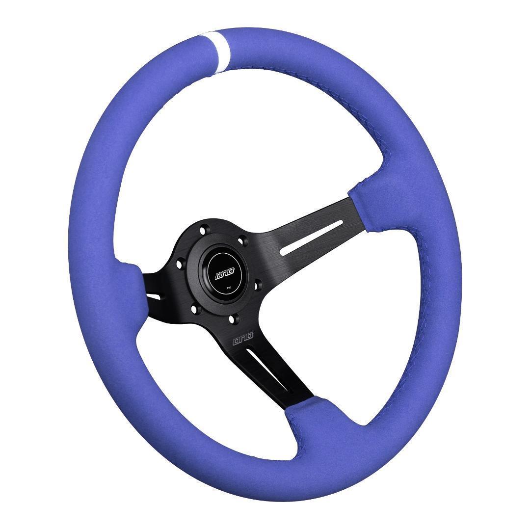 DND ブルー フルカラー アルカンターラ ステアリング USDM ハンドル 青