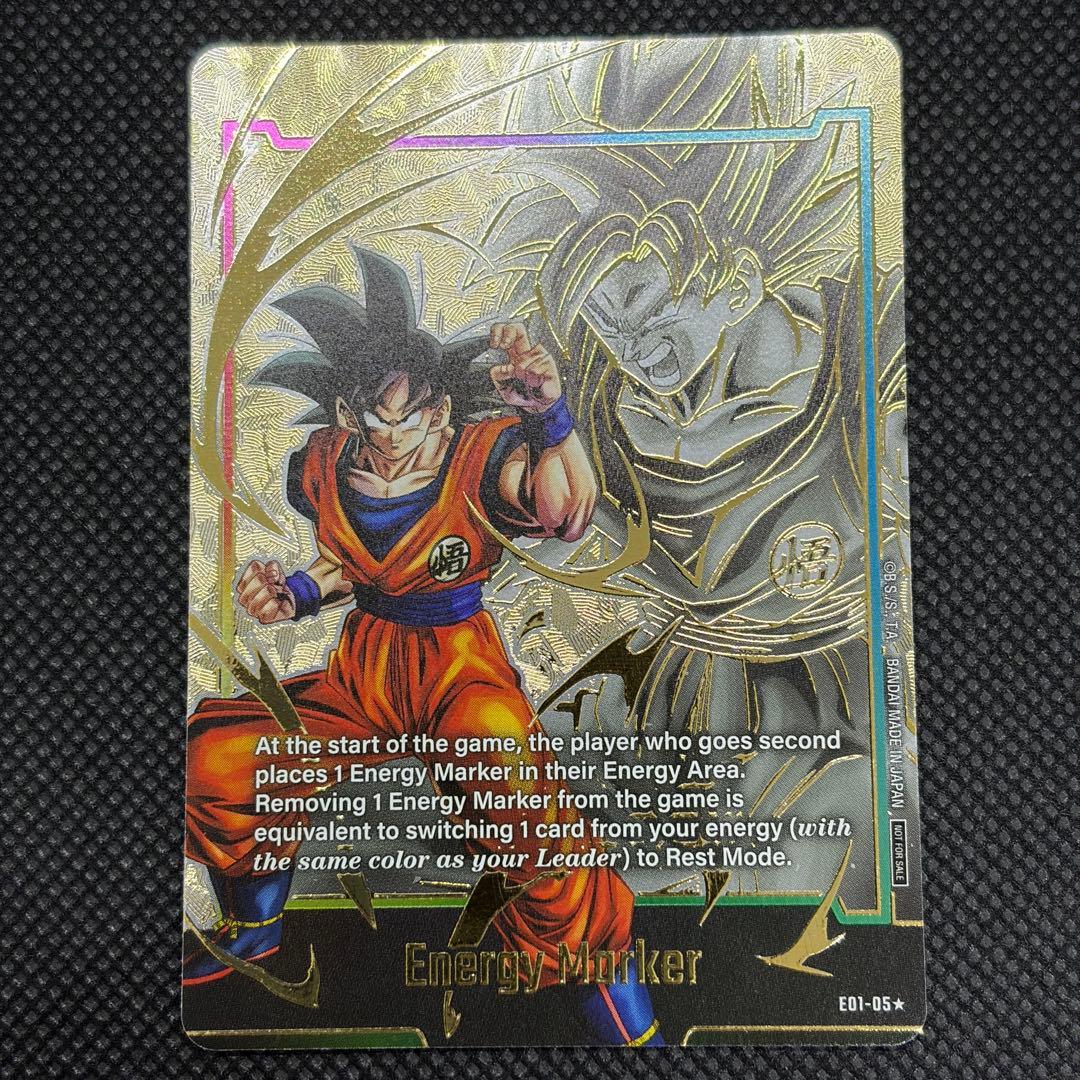 DBFW エナジーマーカー GOLD 孫悟空 英語 E01-05 ① - メルカリ
