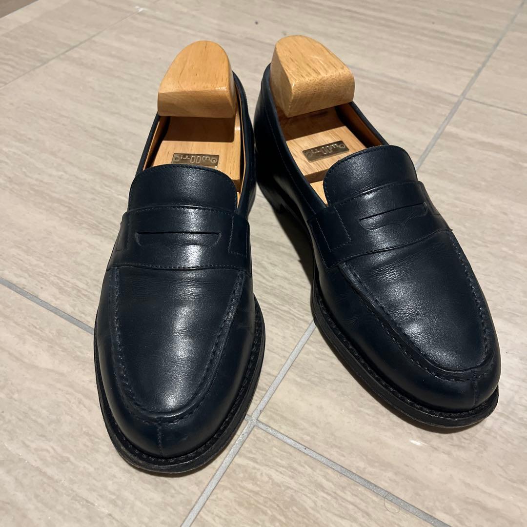 ジャランスリワヤ 98589 18045 コインローファー ネイビー UK7 - メルカリ