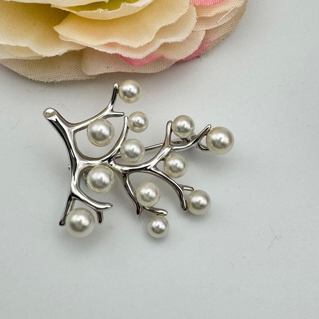 MIKIMOTO ミキモト ブローチ 幸福の木silver - メルカリ