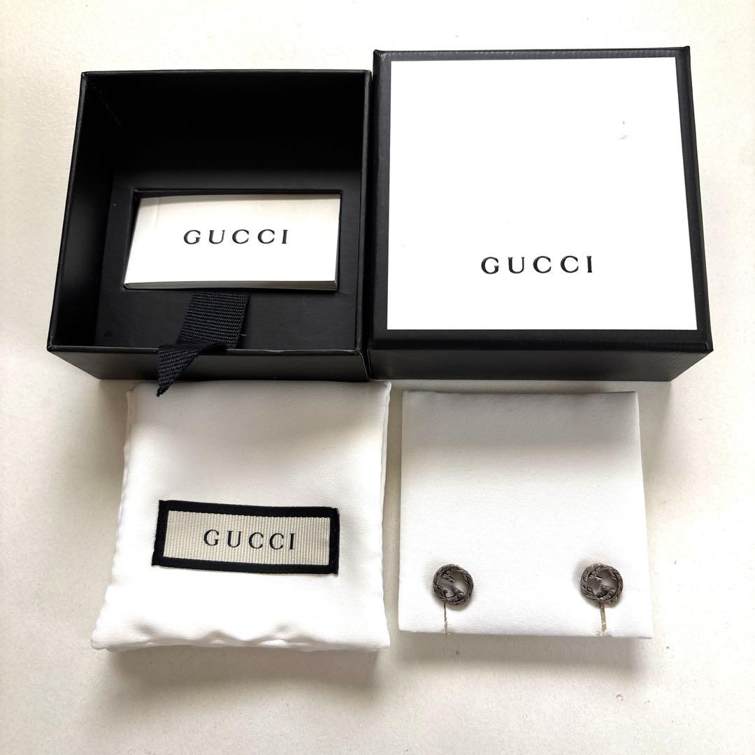 GUCCI ピアス　箱付き GUCCI（グッチ） ピアス ジュエリー レディース シルバー インター