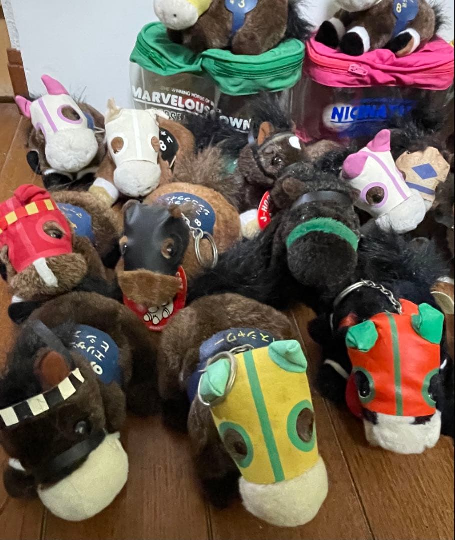 競馬 ぬいぐるみ キーホルダー 4S.5S まとめ売り オグリキャップ