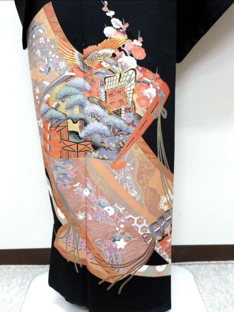 708 半額セール 正絹 美品 格調高い 友禅黒留袖 5点フルセット - メルカリ