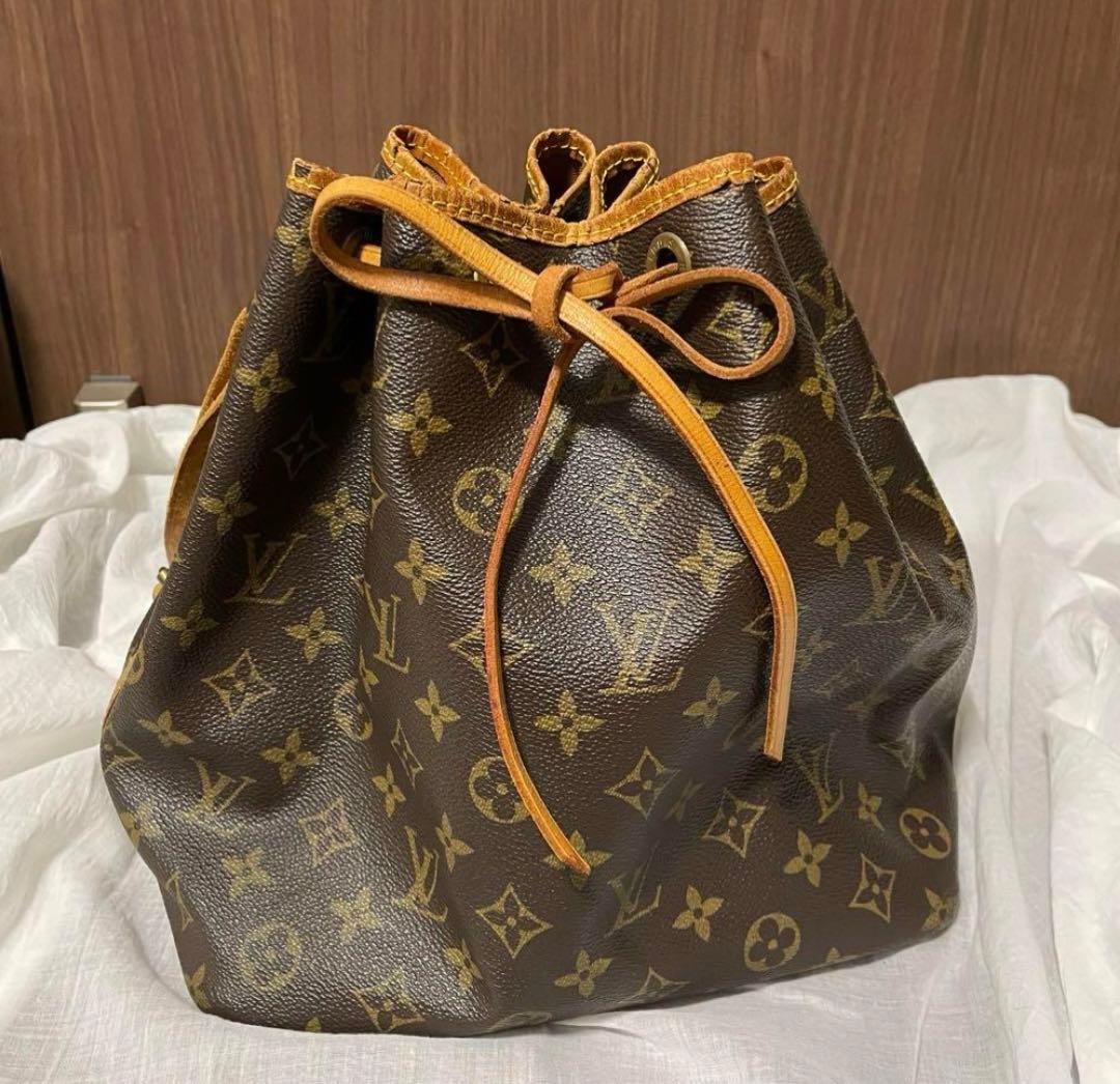 Louis Vuitton モノグラム プチノエ 巾着型 ショルダーバッグ