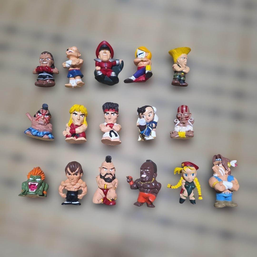 ストリートファイター2 デフォルメ　ガレージキット　ボークス　彩色済16体セット ストリートファイター2 デフォルメ ガレージキット ボークス 彩色済16