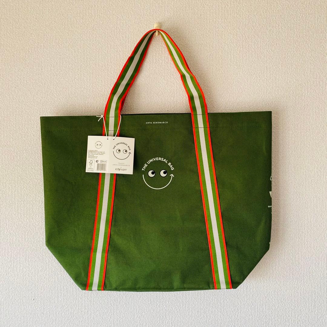 Anya Hindmarch 正規品 香港限定 エコバッグ アニヤハインドマーチ