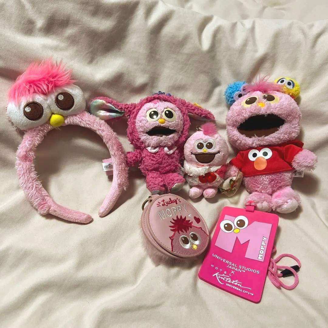 モッピー カチューシャ ぬいぐるみセット売り ユニバ USJ エルモ