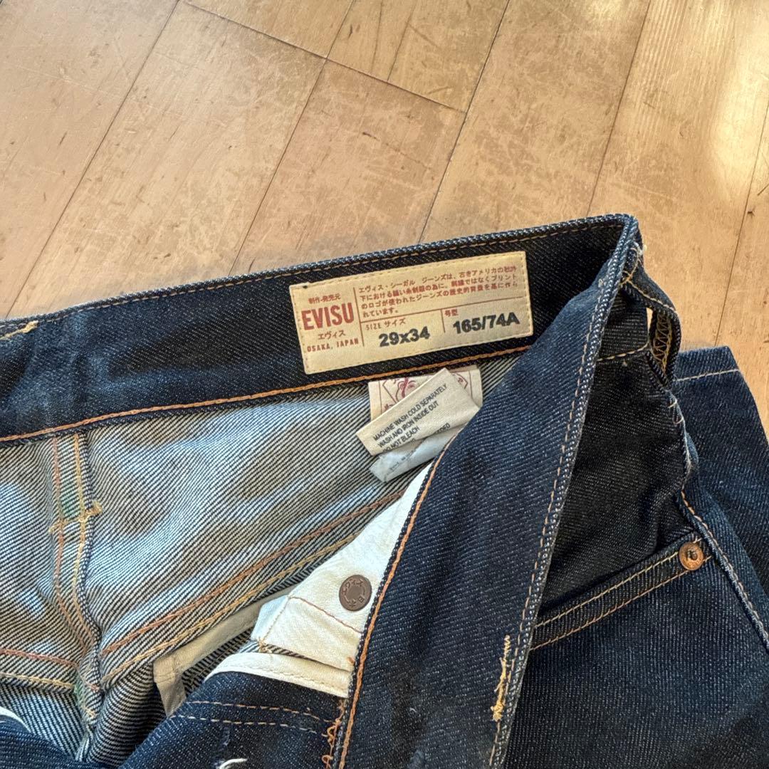 EVISU カスタムメイド ダークデニム 29x34 - メルカリ