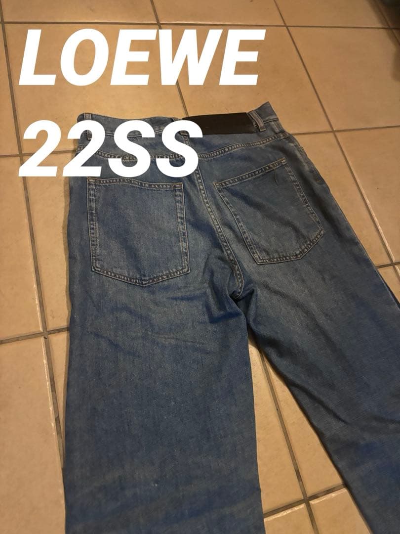 【美品】LOEWE22ss ストレートデニム 美品】LOEWE22ss ストレートデニム