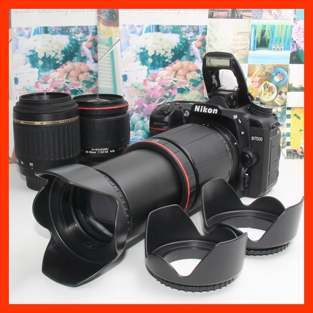❤️予備バッテリー&カメラバッグ付き❤️ニコン D7500 トリプルレンズ