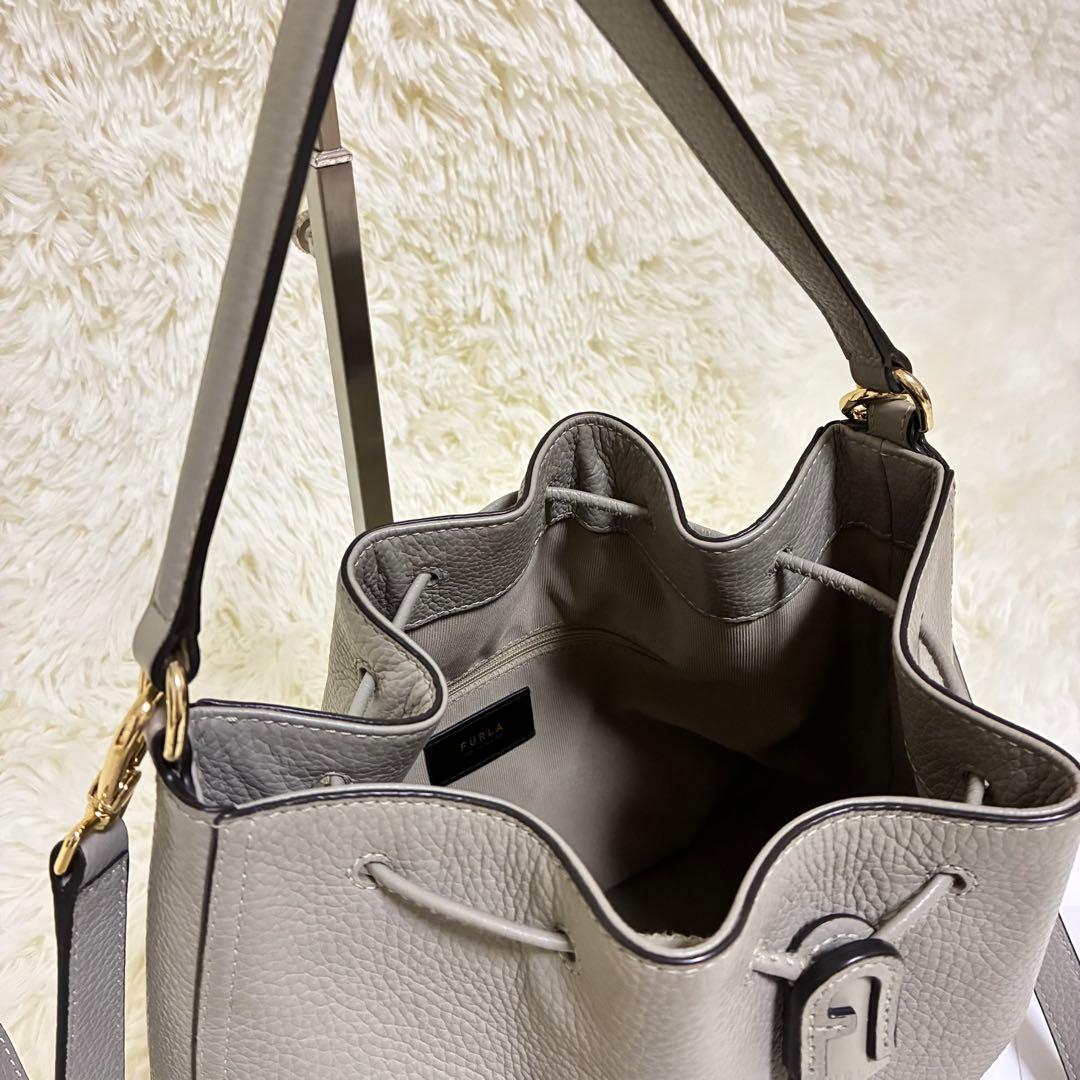 極美品✨フルラ アテナ バケット バッグ ショルダー 2way 保存袋