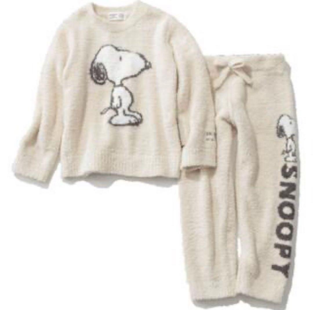 【新品】ジェラピケ　スヌーピーXXS(90-100) 上下セット 新品】ジェラピケ スヌーピー セットアップ 上下セット ピンク｜Yahoo