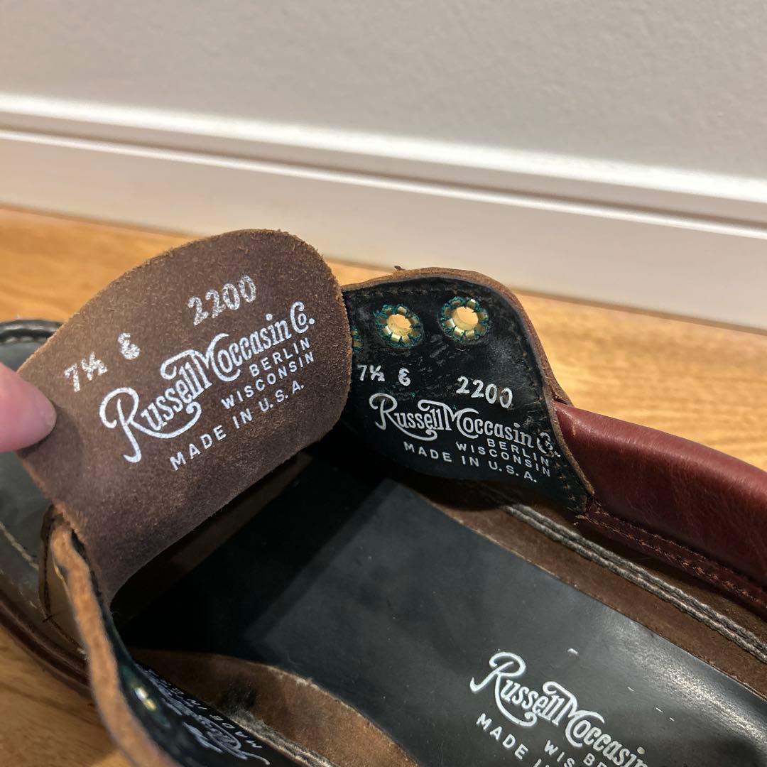 Russell Moccasin モカシン 7.5E ブラック