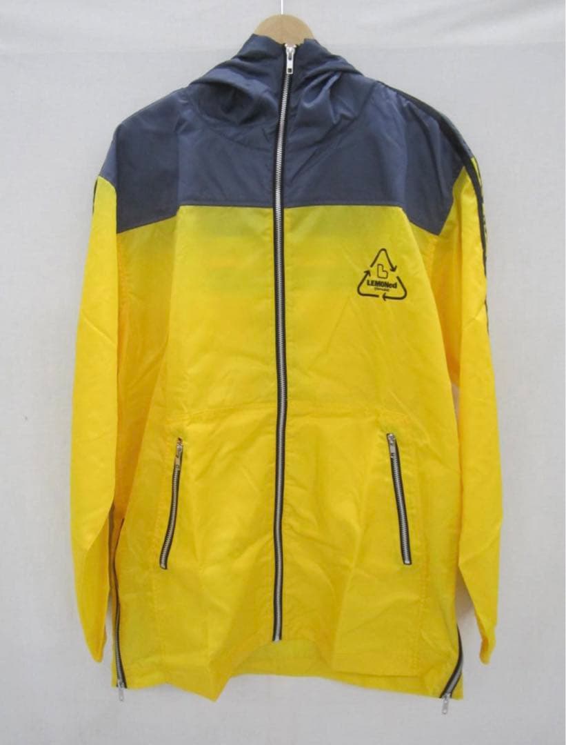 hide LEMONed ナイロンジャケット ラインパーカー イエロー 4 - メルカリ