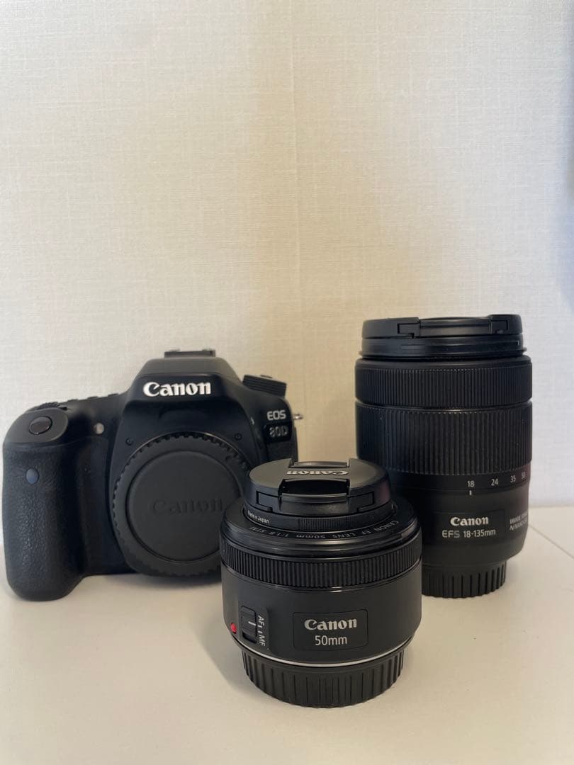 Canon EOS 80D レンズ等　フルセット EOS 80D Canon キヤノン 超望遠トリプルレンズセット SDカード(16GB