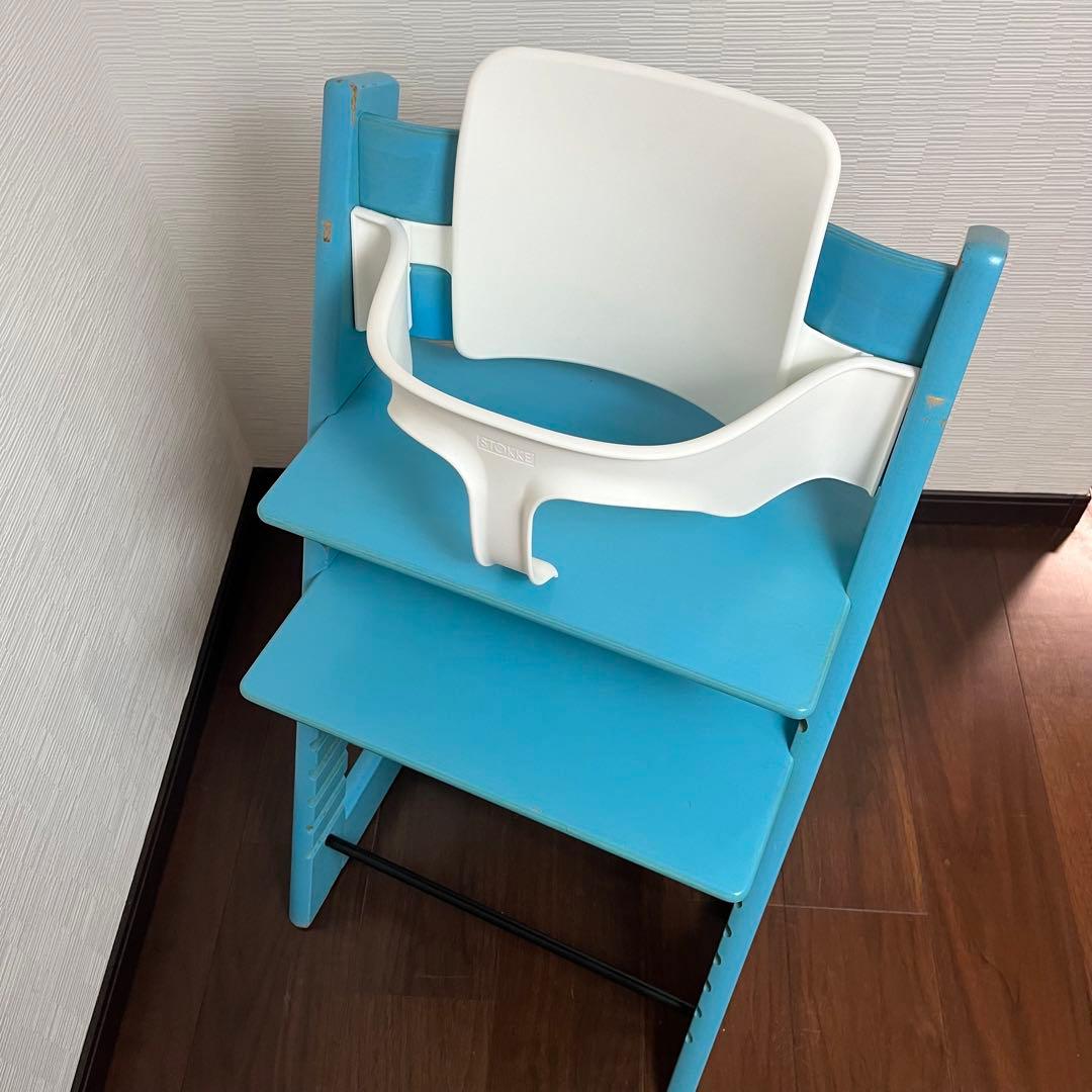 ストッケ トリップトラップ シリアル4 ベビーセットV3付き ブルー