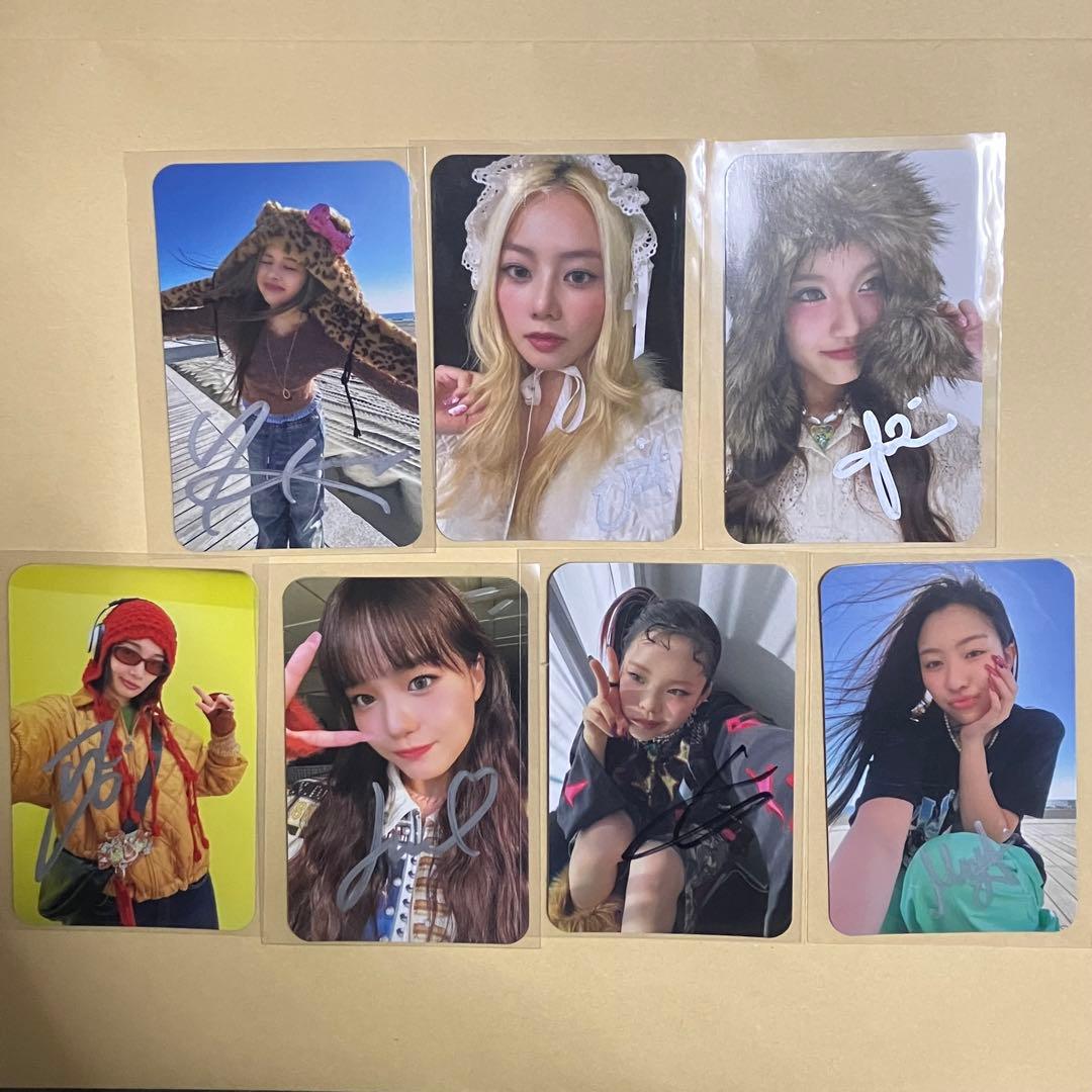 XG サイン入り トレカ ミーグリ 全メンバー 直筆サイン 7種 コンプ