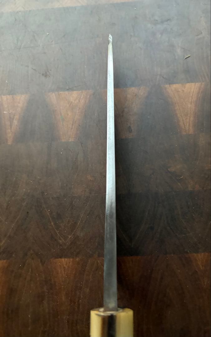 築地 正本 霞 出刃 210mm 7寸 包丁 和包丁 本職 白鋼