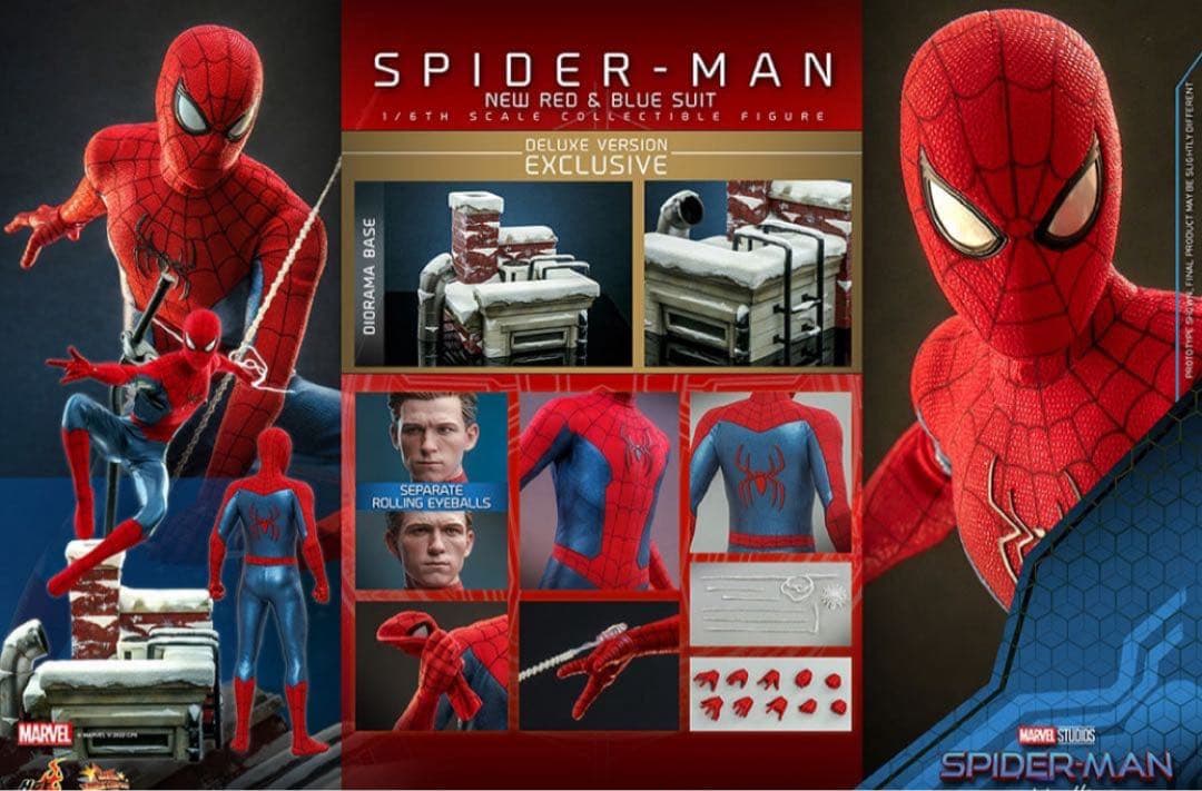 ホットトイズ スパイダーマン ニュー・レッド＆ブルースーツ DX版 ムービー・マスターピース】『スパイダーマン：ノー・ウェイ・ホーム