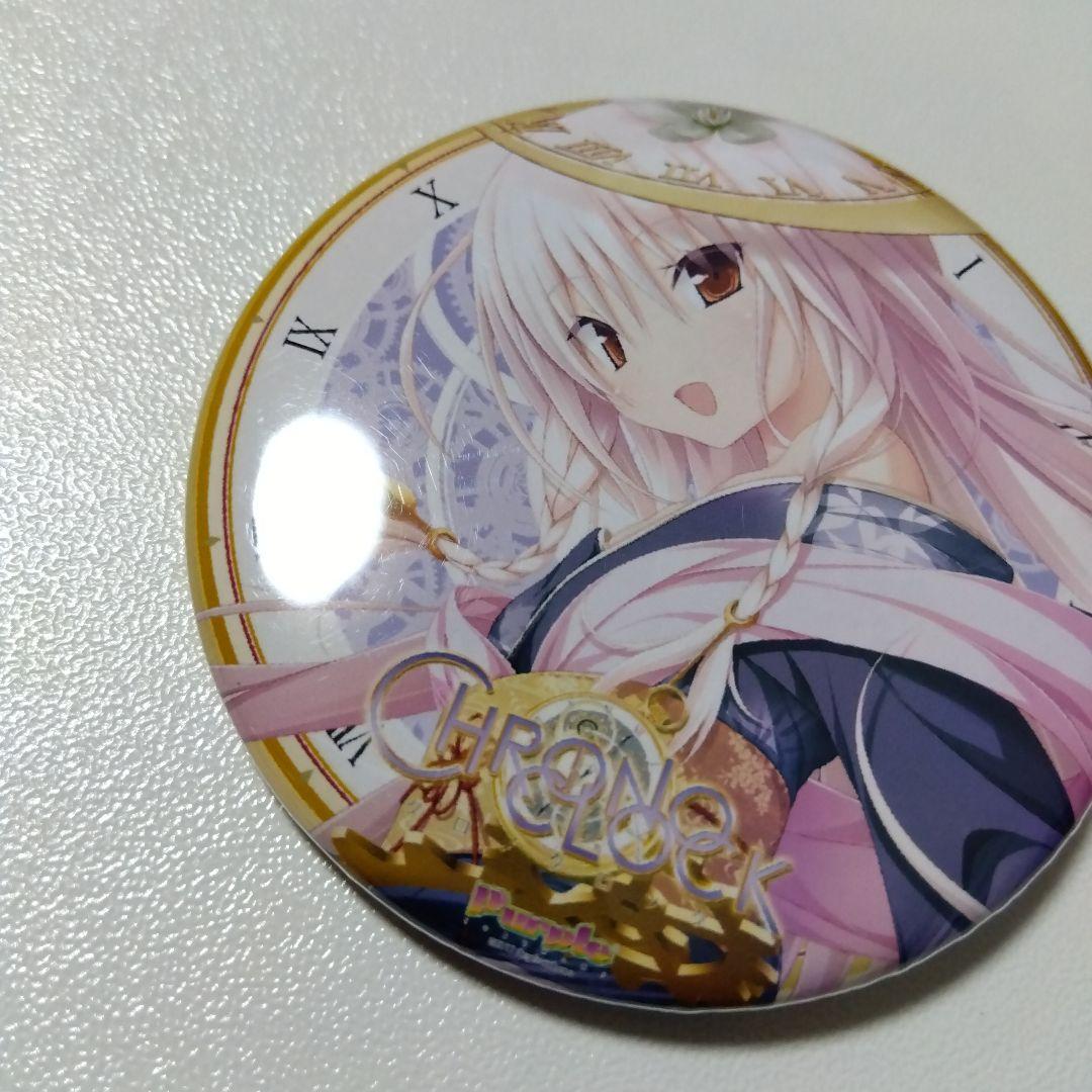 【クロノクロック】クロ 缶バッジ パープルソフトウェア