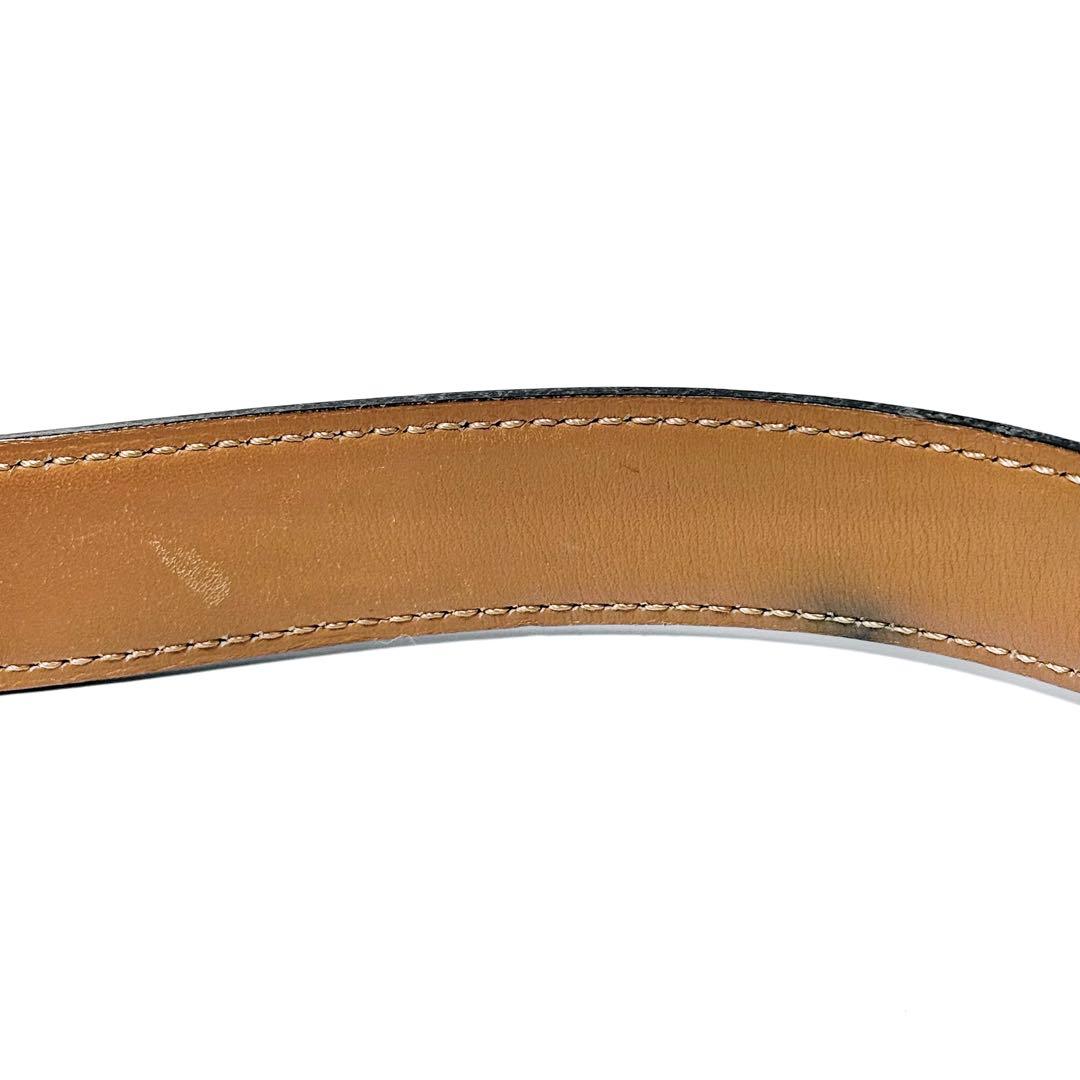 希少 HERMES エルメス マルジェラ期 ベルト シェーヌダンクル レザー