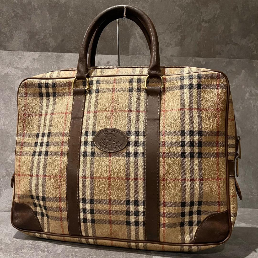 ⭐️希少⭐️ バーバリー ブリーフケース ノバチェック PVC A4収納可 楽天市場】バーバリー BURBERRY バッグ ブリーフケース ビジネスバッグ