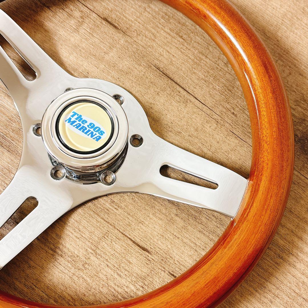 希少 当時物 小径 29cm ウッドステアリング ウッドハンドル USDM 旧車