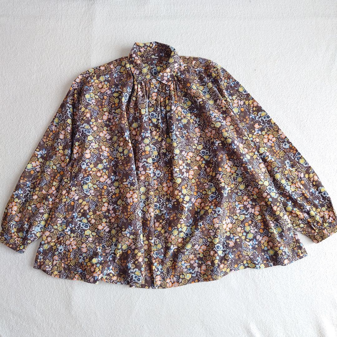 45R インドカディ秋の実プリントのくしゅくしゅブラウス 45rpm - メルカリ